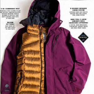 Volcom Campos INF GORE-TEX® Jacket - Women's Winter Orchid - 3 N 1 - XS - NWT